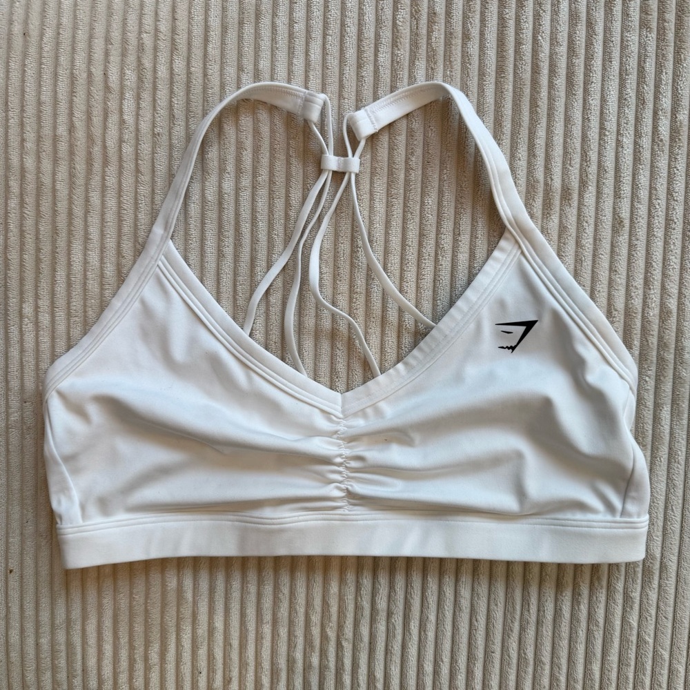 White Gymshark Sports Bra
